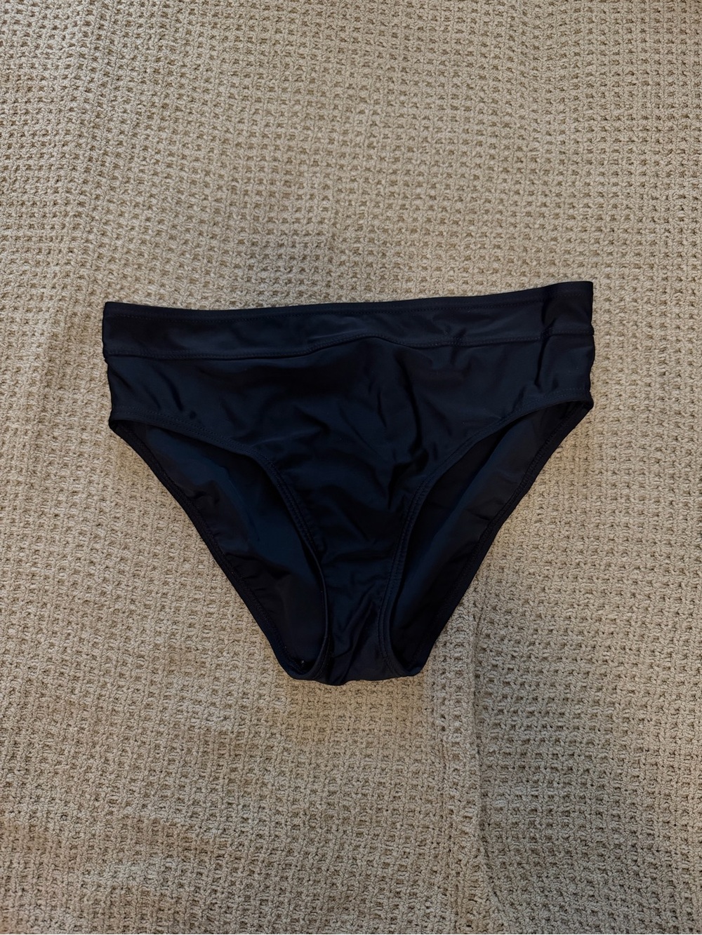 croft & barrow Black Bikini Bottom - Classic Solid Swim Brief